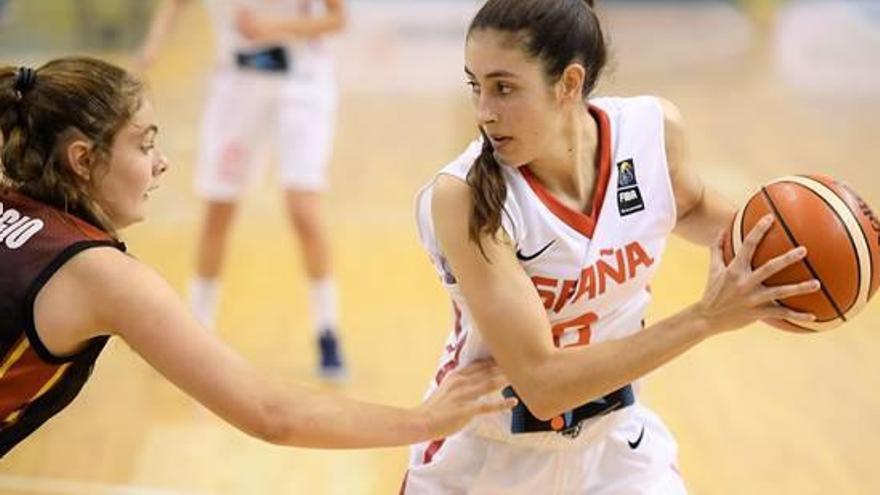 María Conde, en la final de diumenge contra Eslovènia.