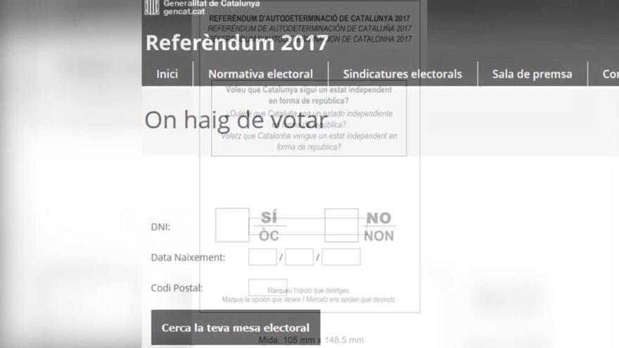 Disponible la web que indica a cada catalán dónde votar