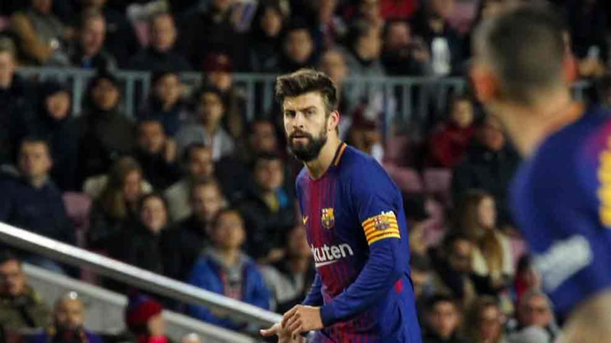 Piqué es el capitán del Barça ante el Sporting de Portugal