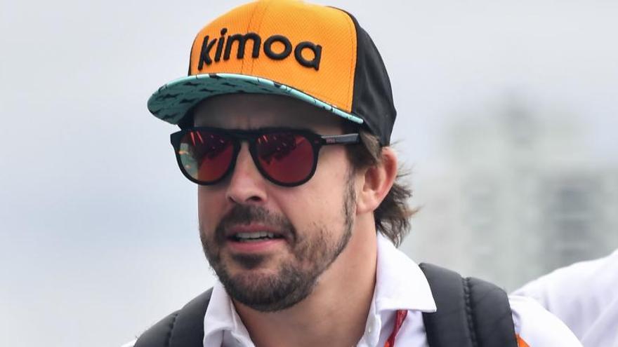 Una fotografía del piloto de McLaren, Fernando Alonso.