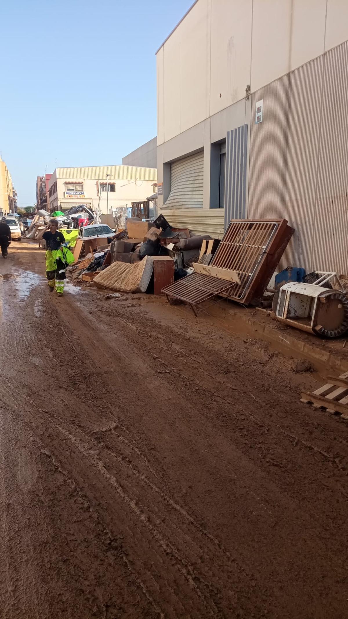 Zona donde está trabajando el convoy de Utiel-Requena.