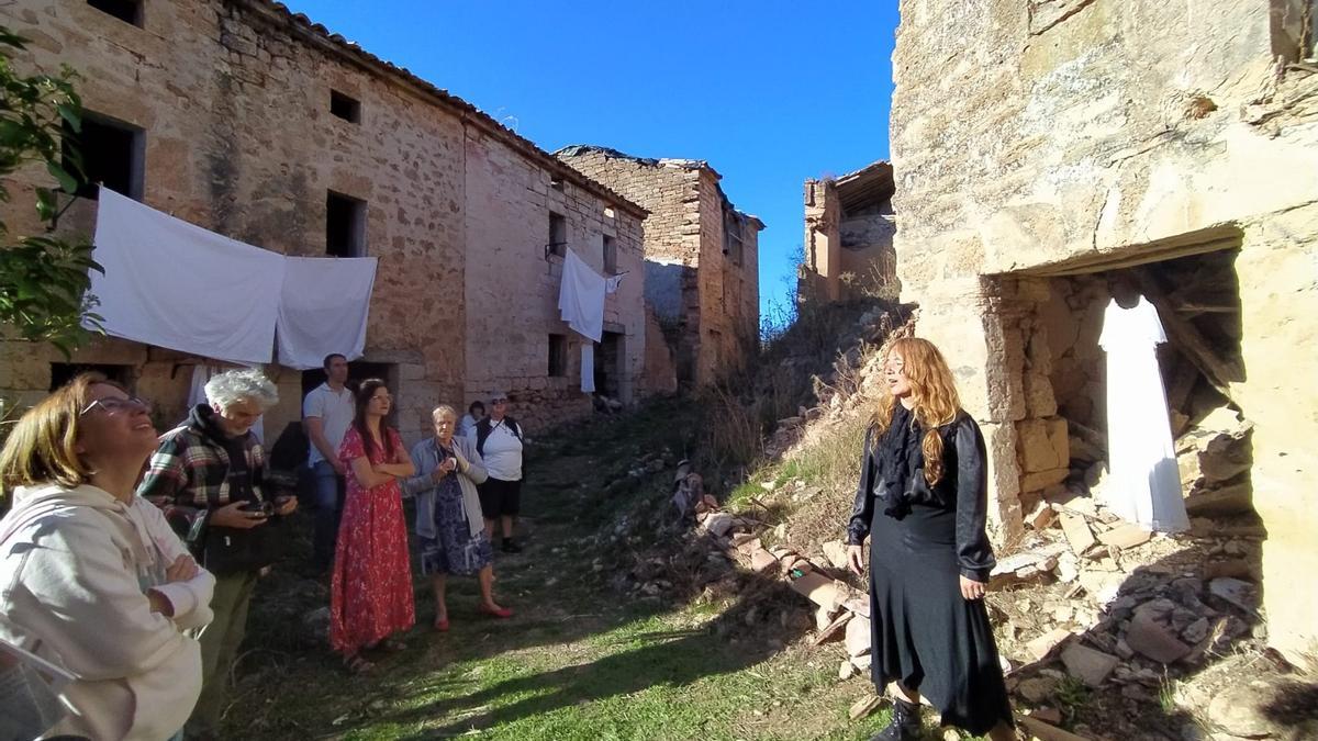 Una de las performances poéticas del festival Silvestris durante el fin de semana en Bárcena de Bureba