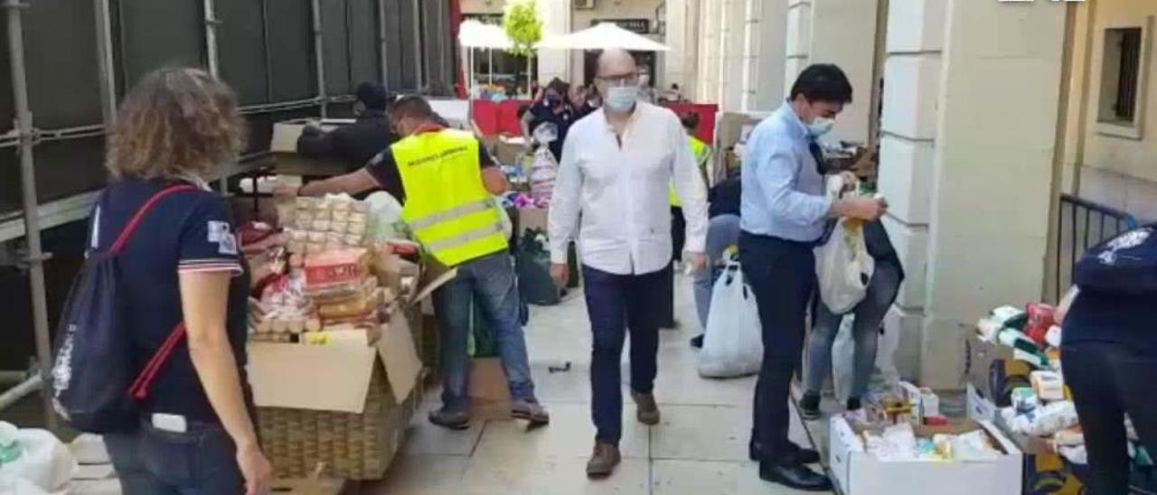 La Ofrenda de Hogueras tras el covid-19 prevé recoger más de 20 toneladas de alimentos