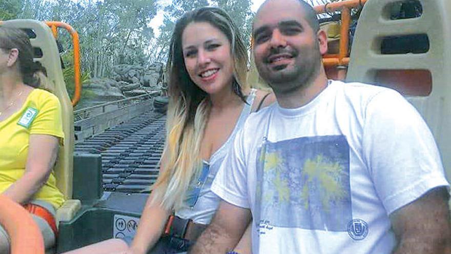 La pareja encarcelada, Andrea González de León y Dany Gabriel Abreu.