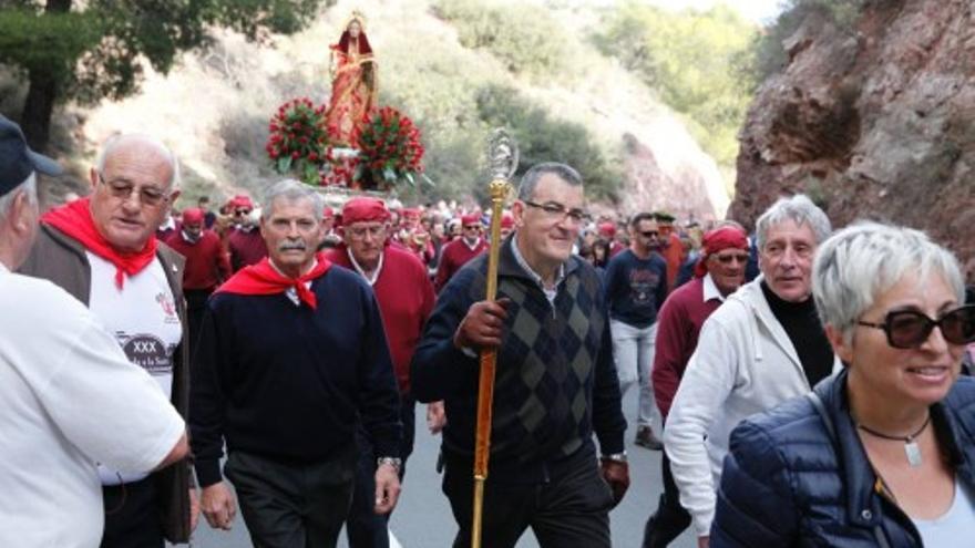 Romería de regreso de la Santa de Totana