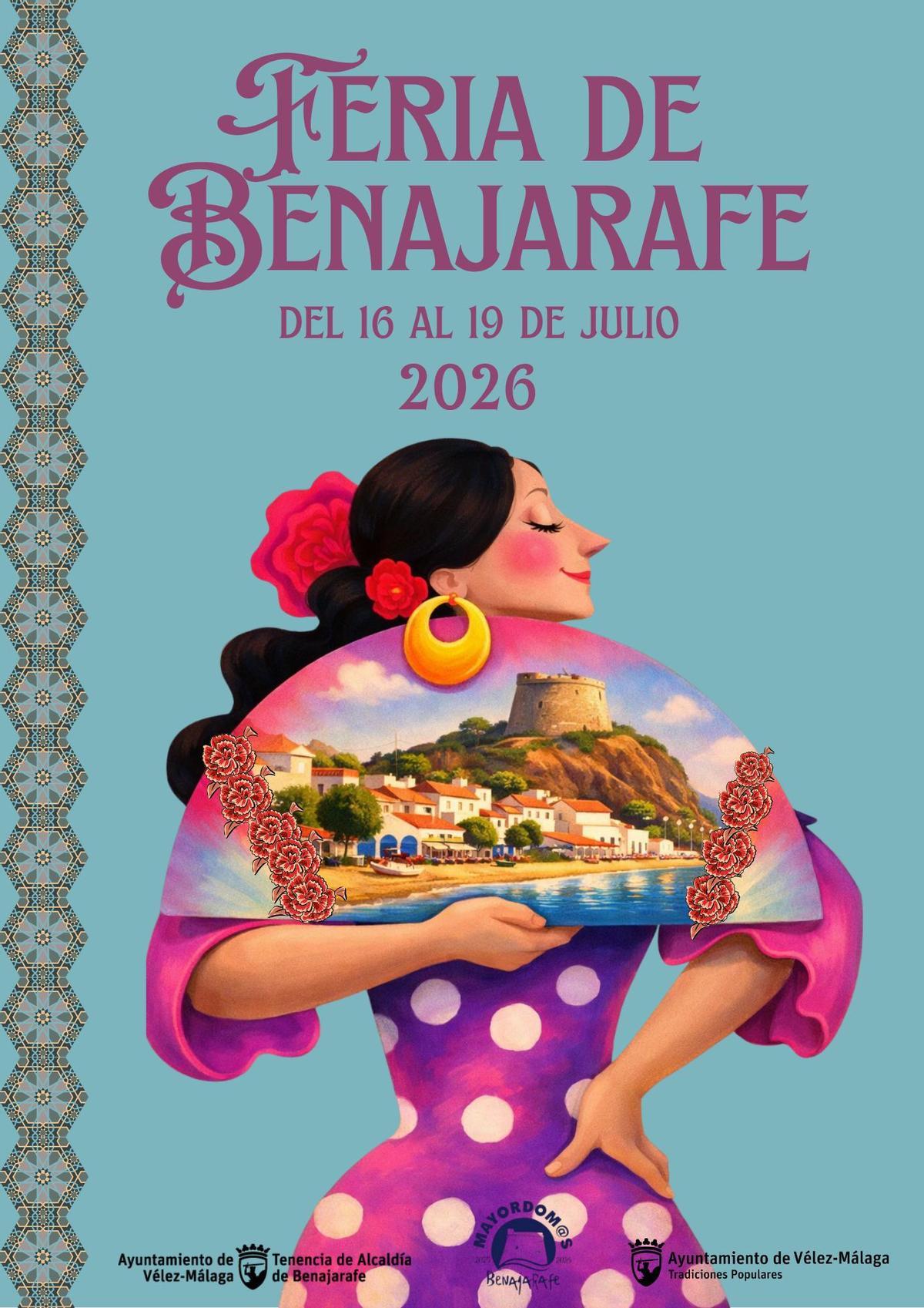 Cartel de la Feria de Benajarafe 2026.