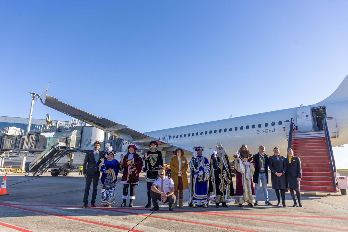 Los Reyes Magos aterrizan en Santiago