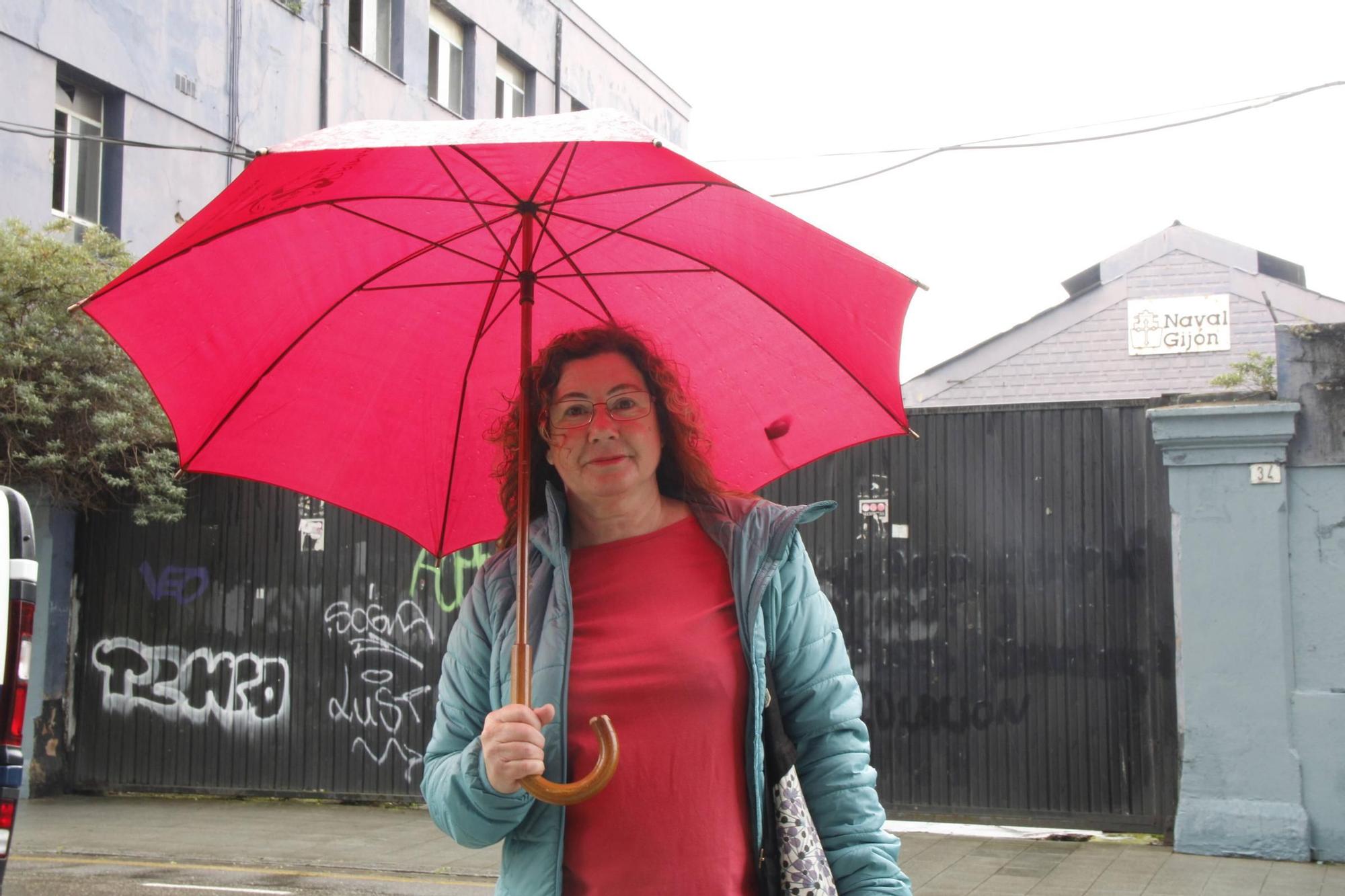 El "diálogo", la alternativa de la calle al conflicto por la franja de Naval Gijón (en imágenes)