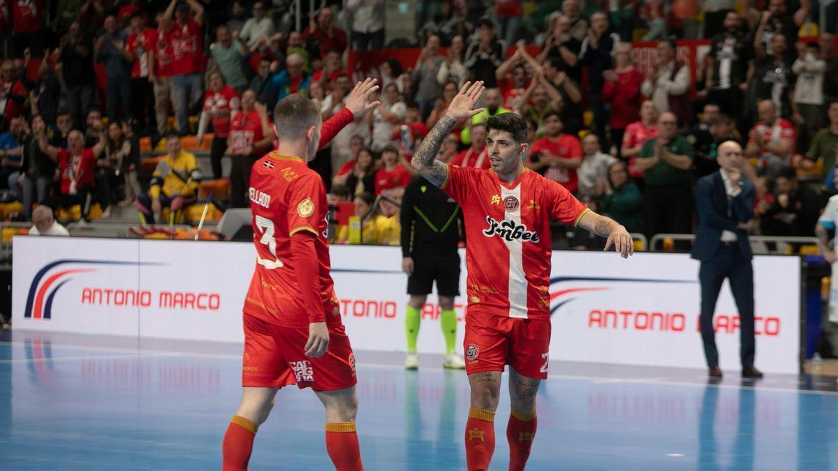 Las imágenes más destacadas del partido entre el Jimbre Cartagena y el Movistar Inter