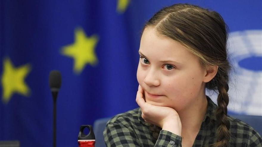 Greta Thunberg pone en pie a (parte de la ) Eurocámara