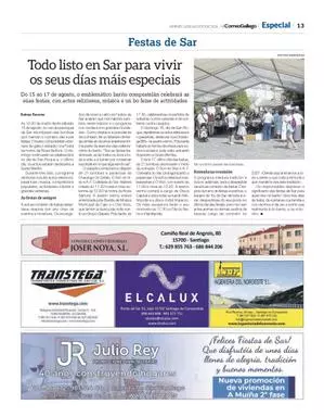 Festas de Sar 2026