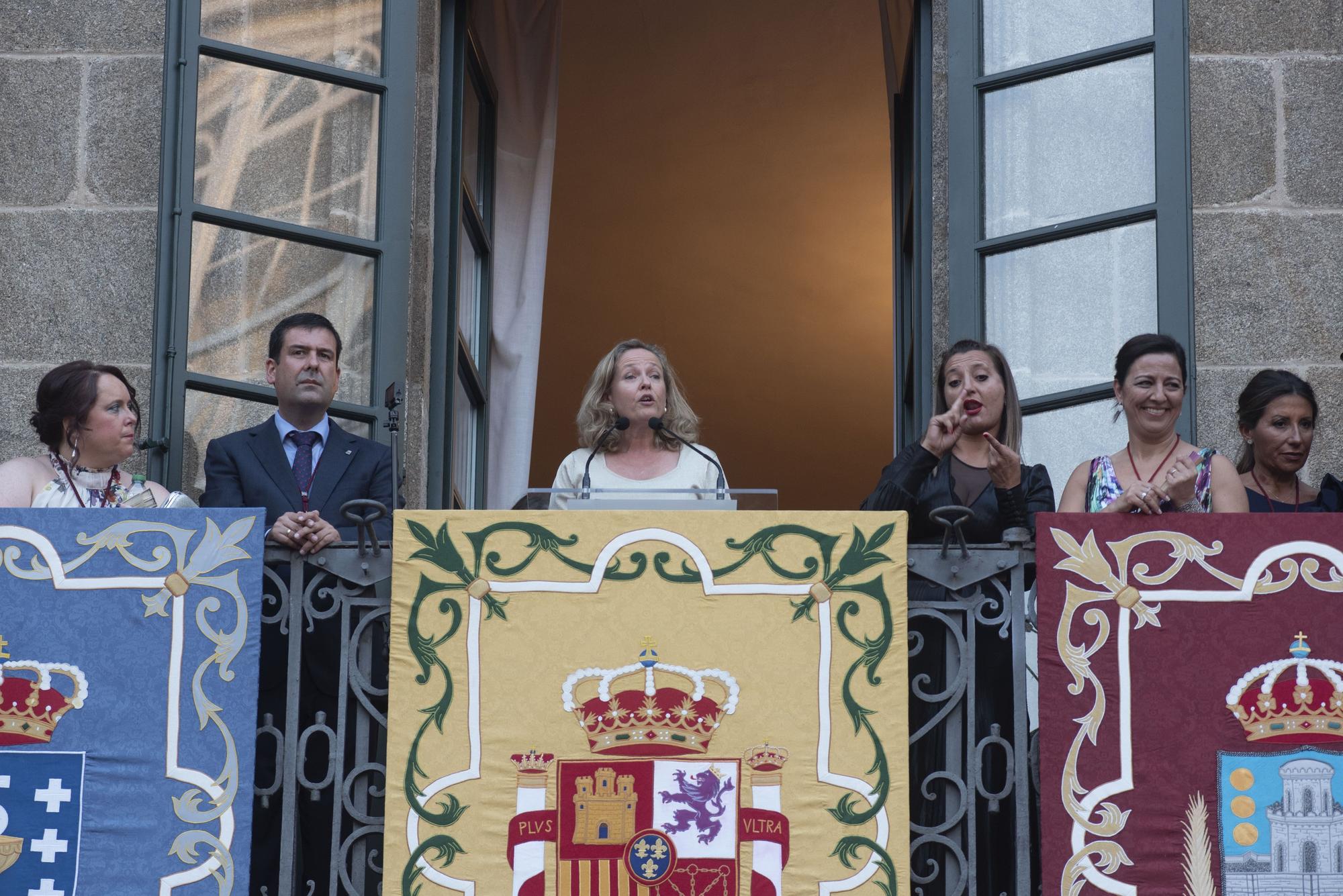 Nadia Calviño da el pregón de las fiestas de Betanzos