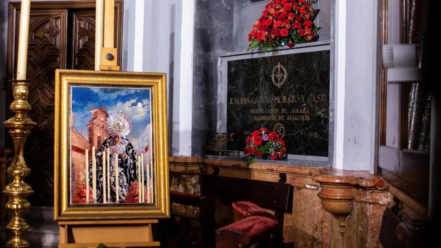 Tumba de García Morato en la iglesia del Carmen.