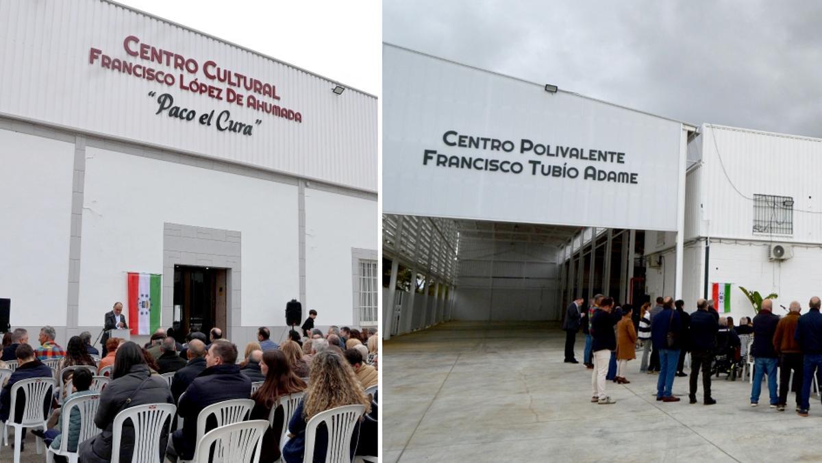 Centro Cultural Francisco López 'Paco el Cura' y Centro Polivalente Francisco Tubío Adame, inaugurados este sábado en Fuente Palmera.