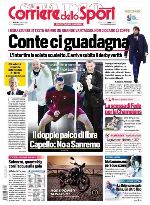 CORRIERE DELLO SPORT martes 16 febrero 2021