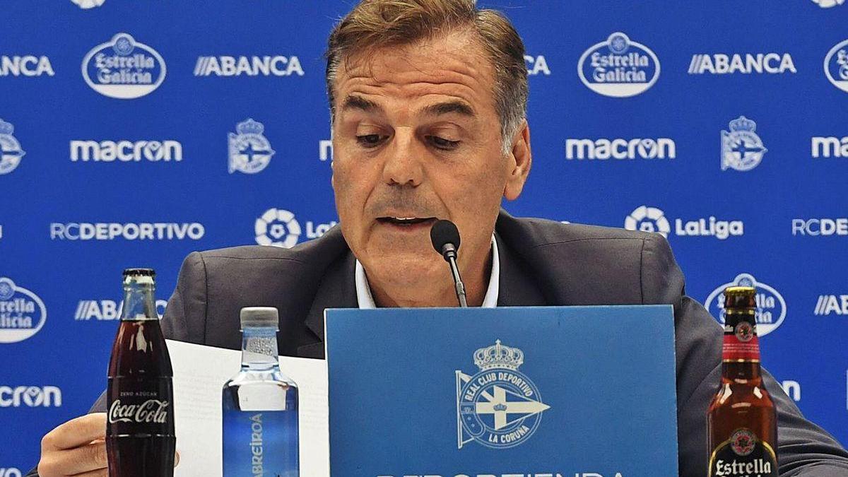 Fernando Vidal, presidente del Real Club Deportivo.