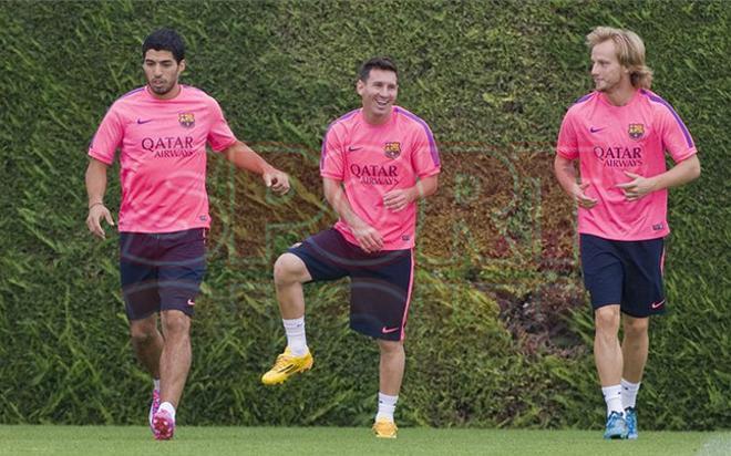 Las mejores imágenes del entrenamiento del Barça