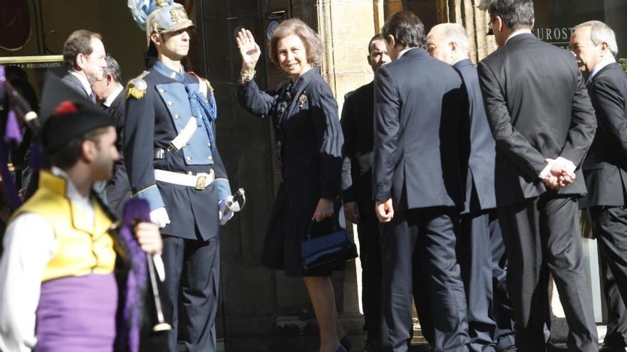 La Reina Sofía llega a Oviedo para asistir a entrega de los Premios &quot;Princesa&quot;