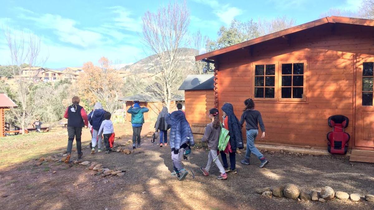 Los alumnos, el día que volvieron a su colegio.