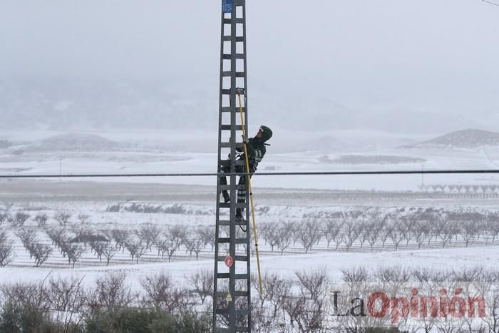 Nieve en Coy y Avilés (Lorca)