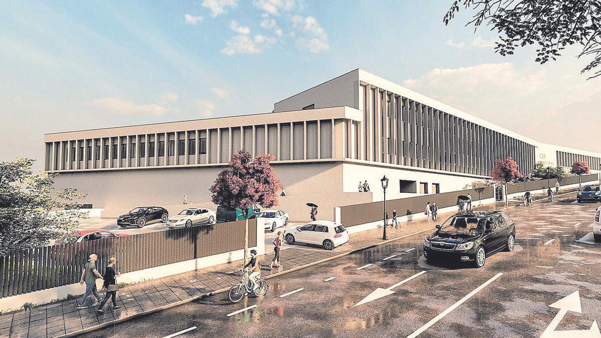 Recreación del futuro colegio de Educación Especial de Montecerrao