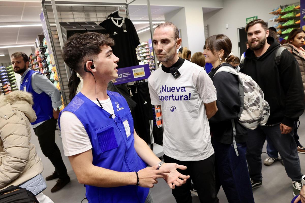 Alejandro Valverde durante la inauguración