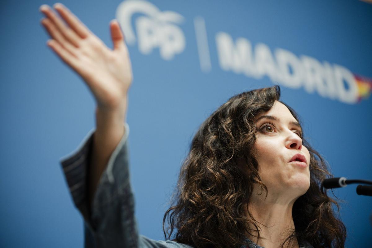 La presidenta de la Comunidad de Madrid y del Partido Popular de Madrid, Isabel Díaz Ayuso.