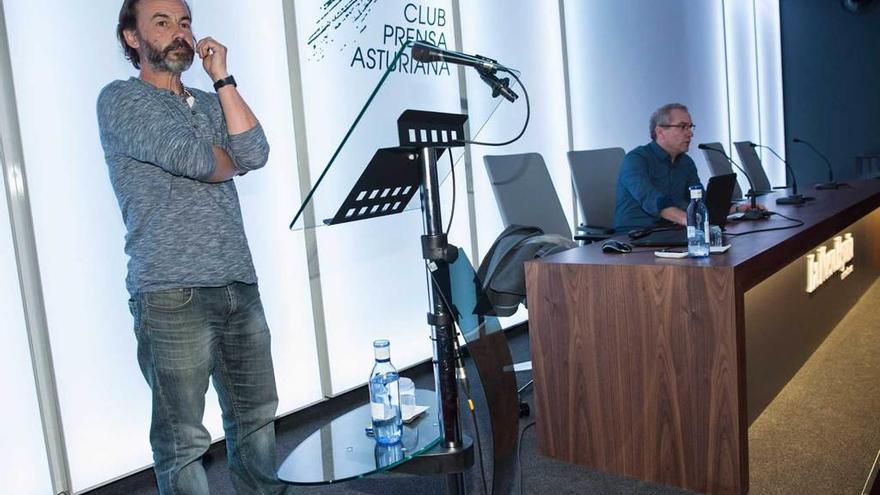 Camilo Sousa, en primer término, y Manuel García Viejo.