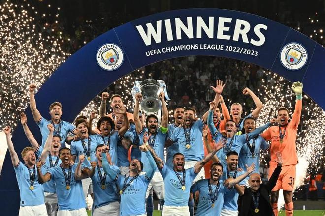 Las mejores imágenes de la final de la Champions entre City e Inter