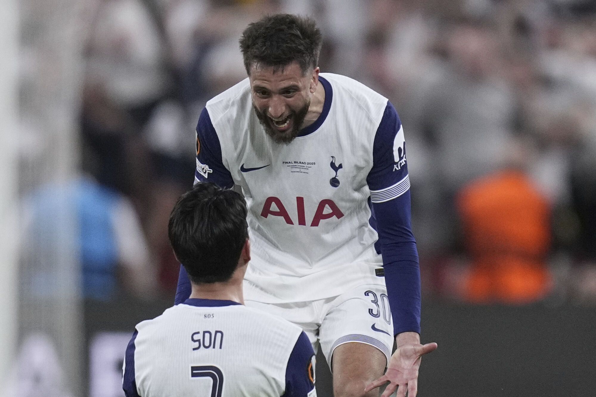 Final de la Europa League: Tottenham Hotspur - Manchester United.