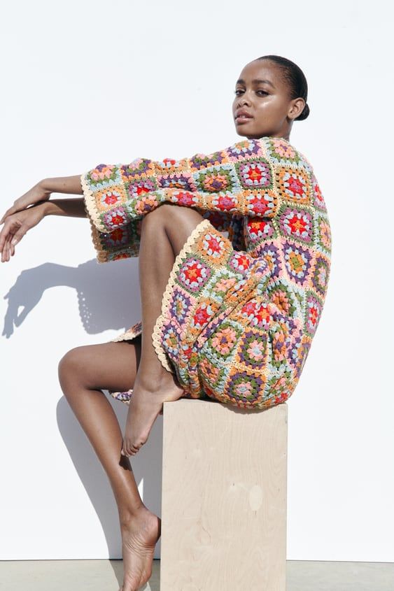 zara boho granny square