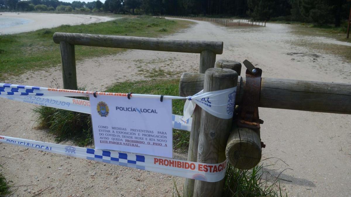 El parque de Carreirón fue cerrado al público en el inicio del estado de alarma.