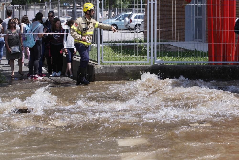 Inundació del Carrer Migdia de Girona