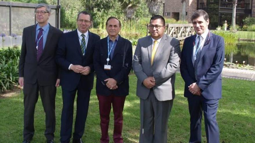 Un instante de la jornada de ayer de la delegación en Benidorm en Manizales, Colombia.