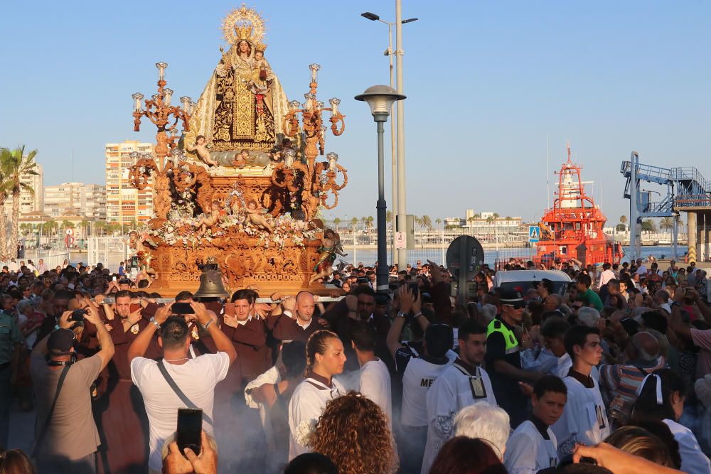 El Perchel, Huelin y la Malagueta celebran las procesiones del Carmen