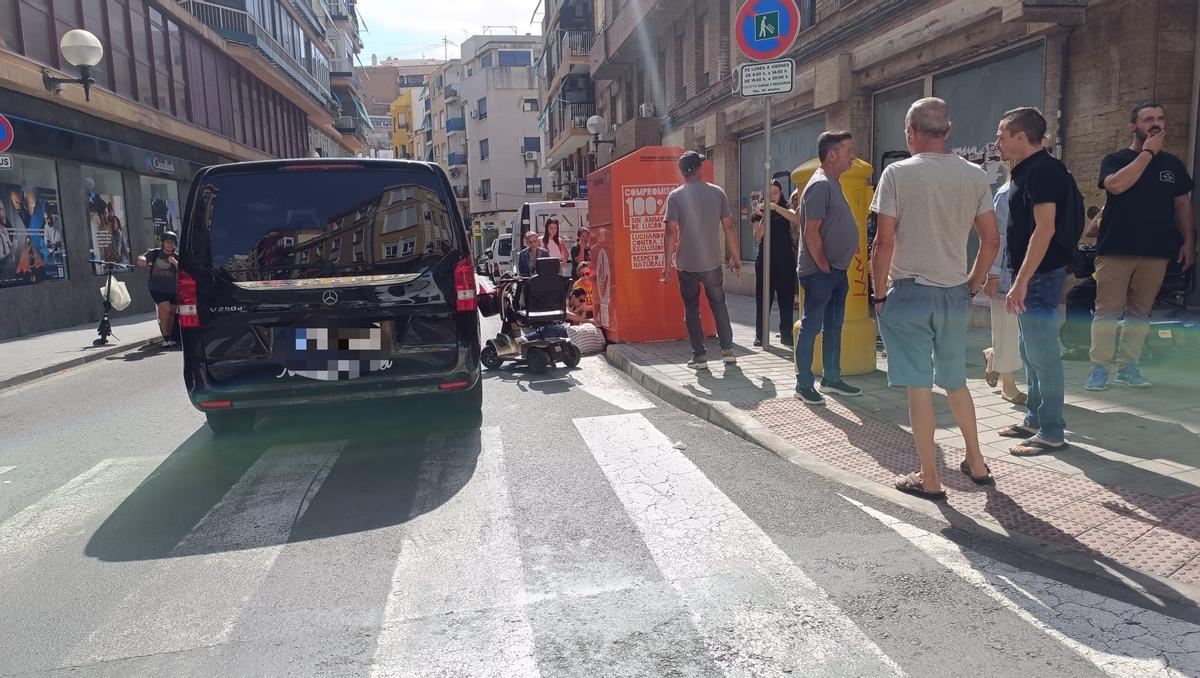 Imagen del accidente ocurrido en Alicante.