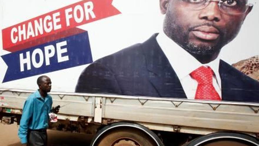 George Weah vol portar canvis a Libèria.