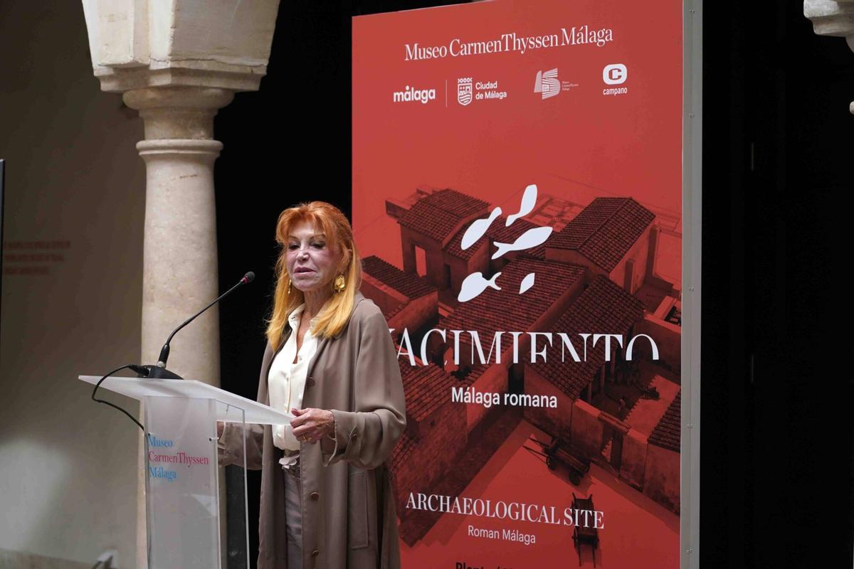 Inauguración del yacimiento romano en el subsuelo del Museo Carmen Thyssen