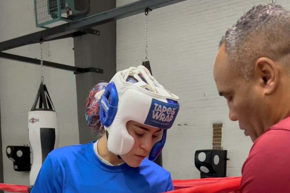 Laura Fuertes, con Rafa Lozano