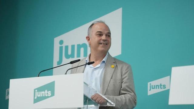 El secretari general de Junts per Catalunya, Jordi Turull, durant una roda de premsa, a la seu de Junts, a 16 de juliol del 2026, a Barcelona, Catalunya (Espanya).