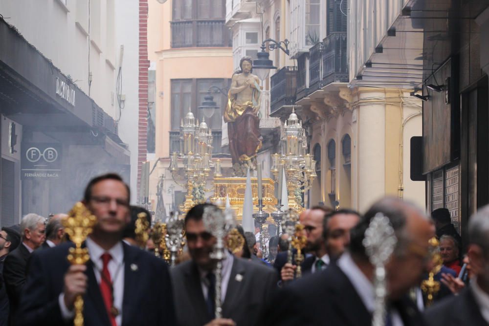 Las imágenes del Resucitado, la procesión del Domingo de Resurrección que pone punto final a la Semana Santa de Málaga