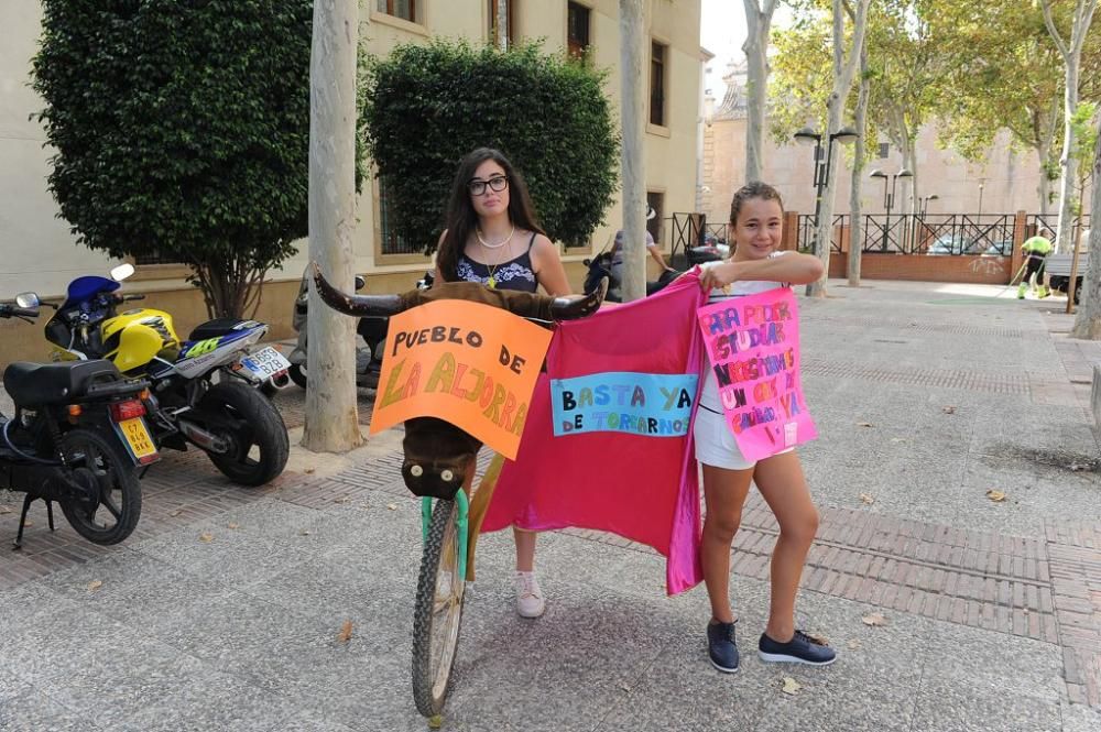 Manifestación de los padres de La Aljorra