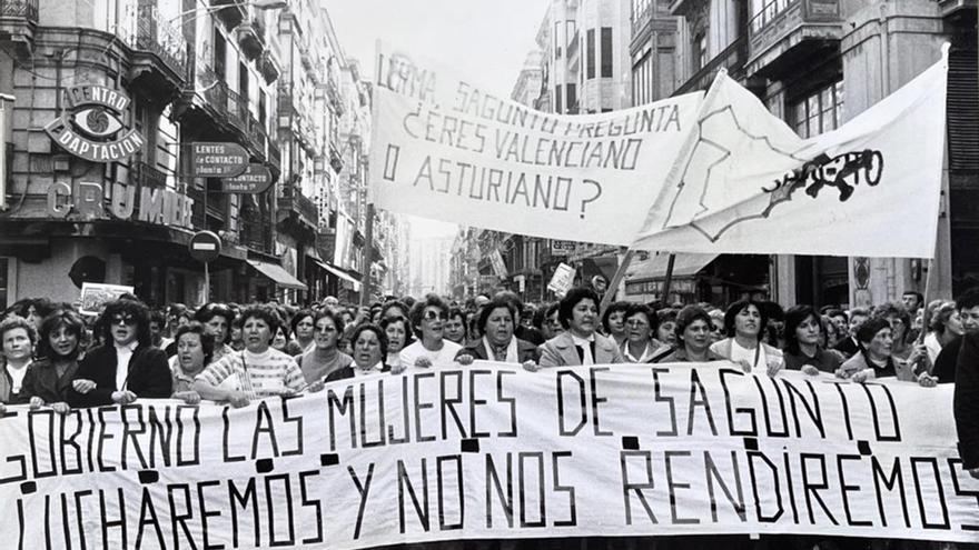 Movilizaciones contra el cierre de los Altos Hornos del Port de Sagunt
