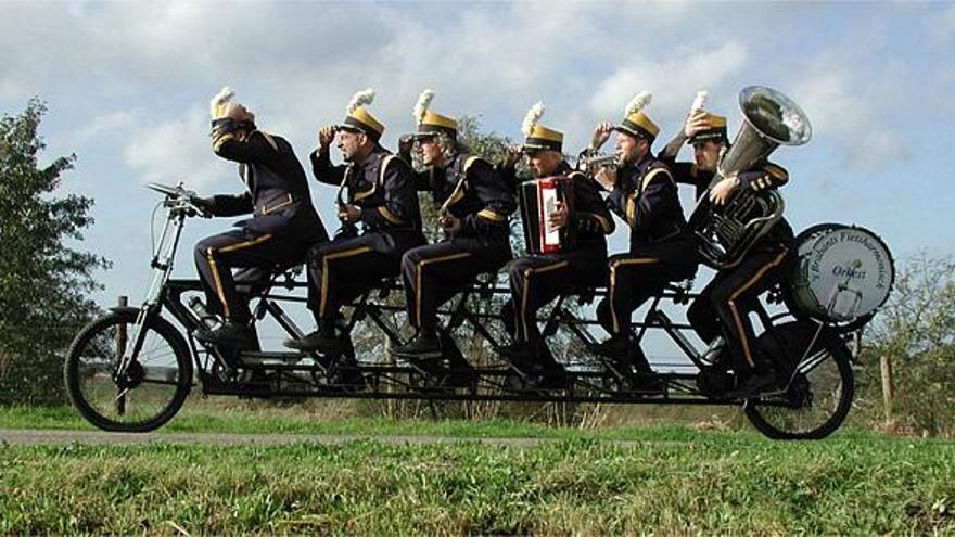 Los componentes de la T Brabants Fietsharminisch Orkest.