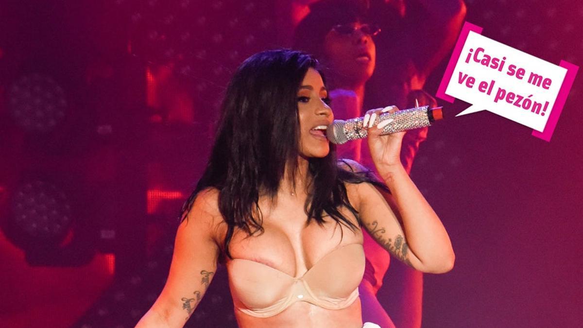 Casi hace el pino: Cardi B o cómo enseñar un 'tatu' por videollamada