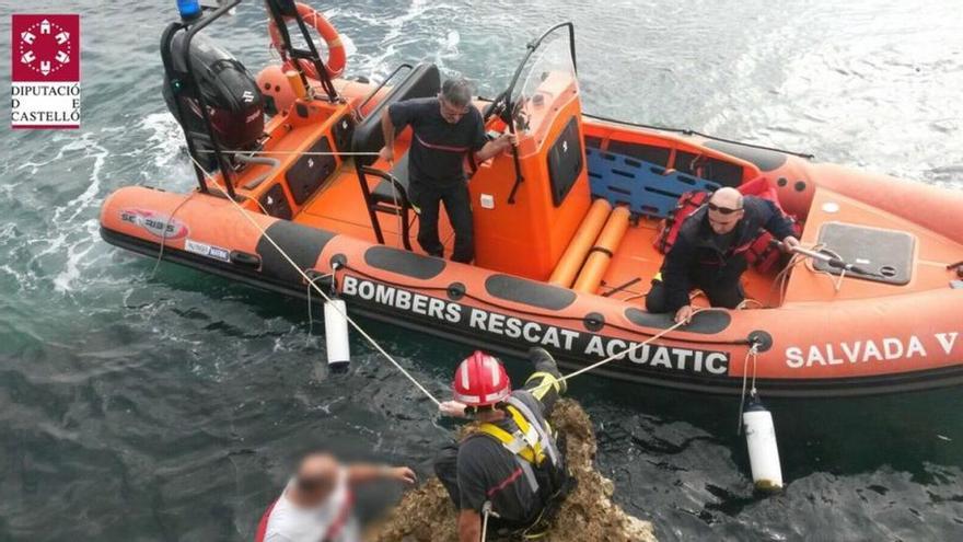 Rescatado un hombre que había caído por un acantilado en Vinaròs