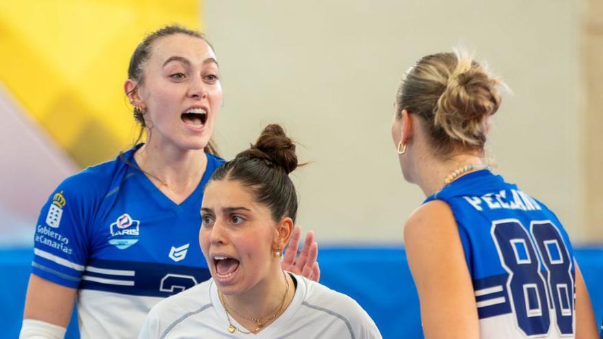 Elise Petit, Marga Pizà y Quinn Pelland, respectivamente.