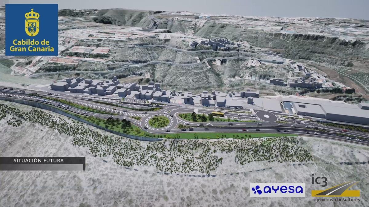 Infografía del proyecto que va a realizar el Cabildo de Gran Canaria.