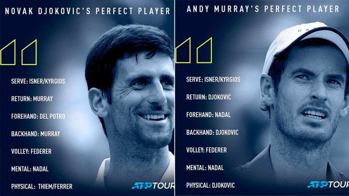 Las elecciones de Djokovic y Murray