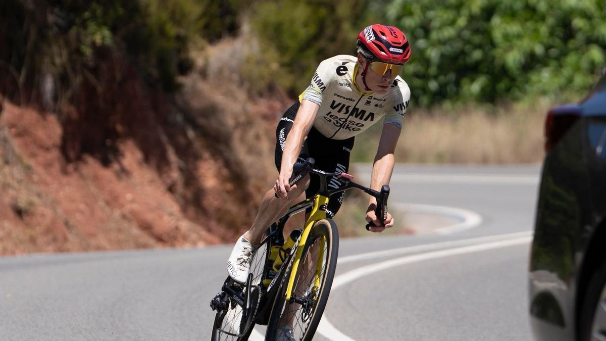 Jonas Vingegaard, este viernes, en Begues.